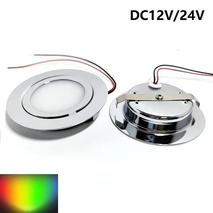 Mini Projecteur LED pour Extérieur, Downlight Caché au Plafond, Spot Ultra-Mince, Lampe d'Armoire, 3