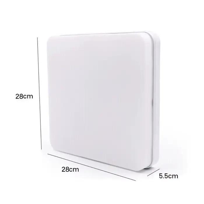 Lustre LED RVB avec télécommande, plafonnier moderne à intensité variable, décoration de salon, 36W