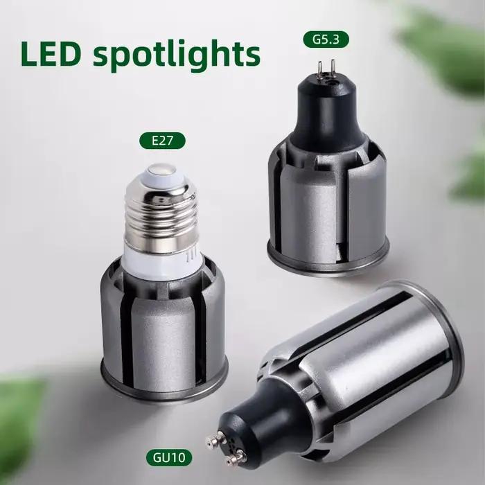 Ampoules LED E27 E14 GU5.3 GU10 220V 240V 9W 12W 15W 20W 25W, projecteur LED COB