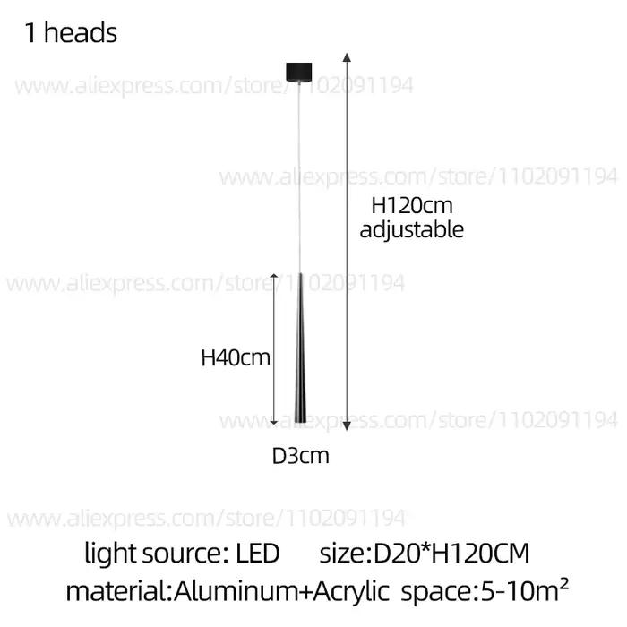 Éclairage intérieur moderne escalier plafond salon pendentif longue LED lampe suspendue chambre susp