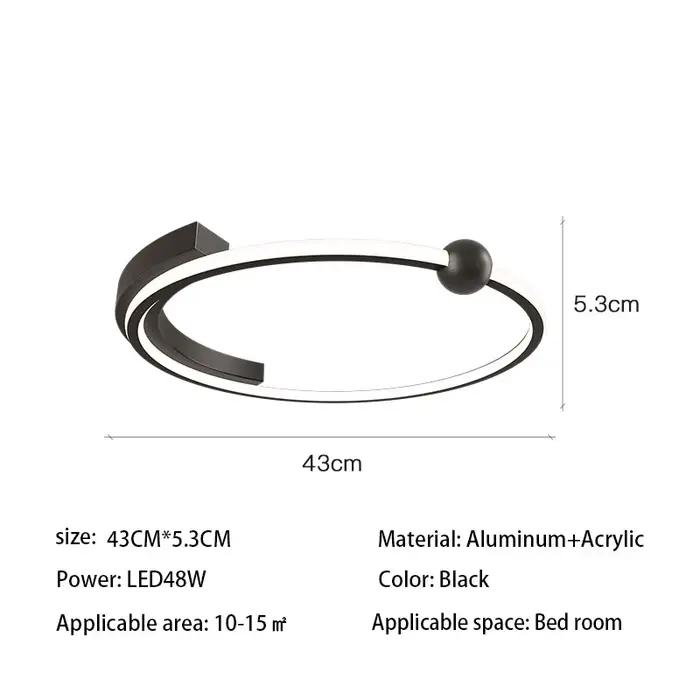 Plafonnier Led moderne Simple créatif nordique chambre lampes chambre lumière minimaliste étude lamp
