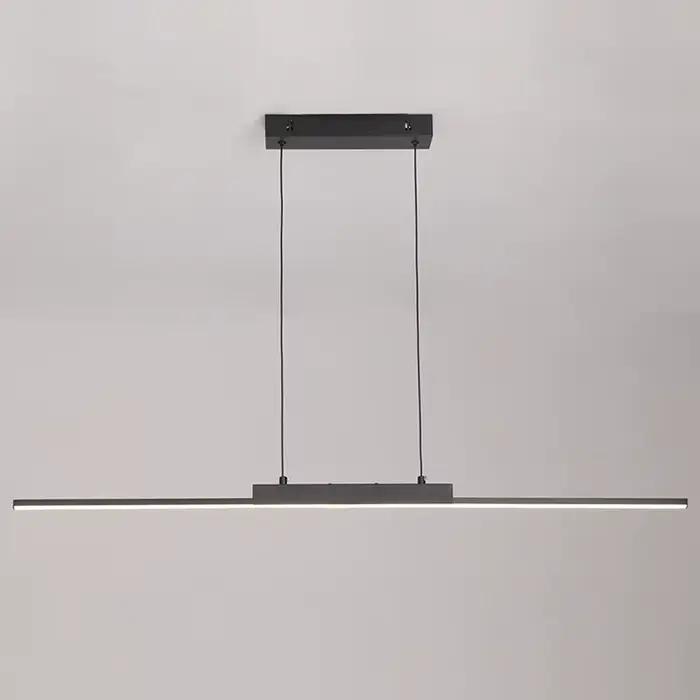 Lampes suspendues modernes simples salle à manger lumières pour cuisine Long lustre salon suspension
