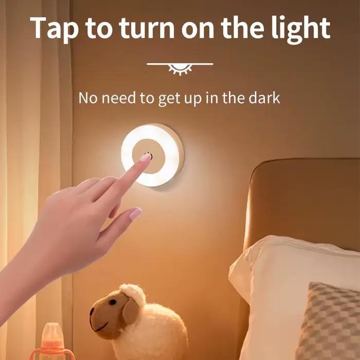 Tactile gradation LED veilleuse USB Rechargeable lampe de nuit chambre armoires de cuisine armoire l