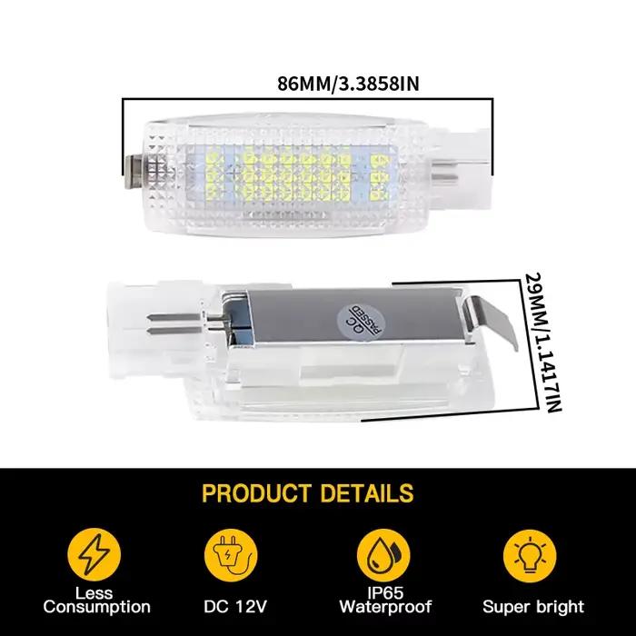 2/10PCS OEM #   Ampoule LED pour voiture 1K094710971N pour VW Golf 4 5 6 7 Passat B5 B6 B7, éclairage intérieur, pare-soleil, miroir de courtoisie pour Volkswagen