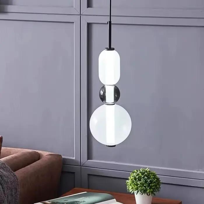 Lampe suspendue italienne moderne en verre bonbon, lustre coloré pour Loft, salon, cuisine, Restaurant, décoration de plafond