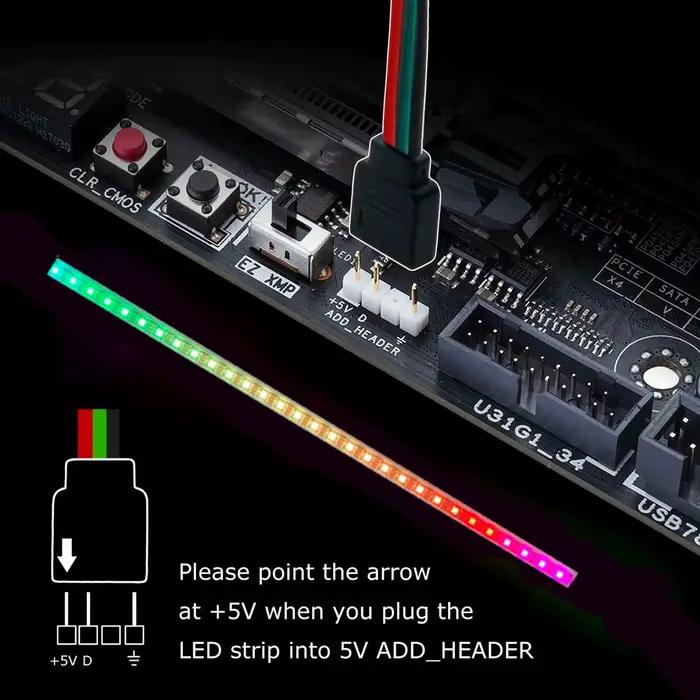 Bande lumineuse LED adressable ARGB 5V