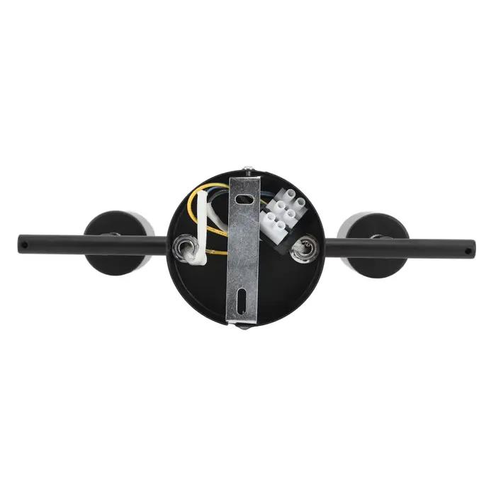 Support de lampe réglable rotatif pour chambre à coucher, douille pour ampoules LED, support de rail de plafond encastré, 2 lumières