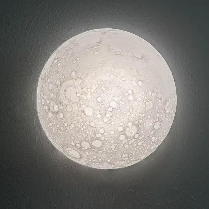 Plafonnier lunaire demi-cercle, applique murale, couloir, escalier, chambre à coucher, chevet, salle à manger, lampe de décoration intérieure créative