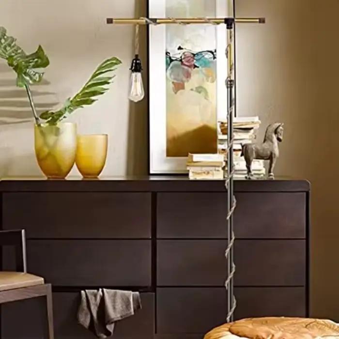Lampe suspendue en corde de Jute
