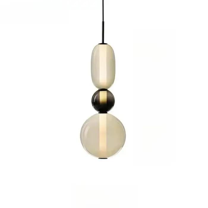 Lampe suspendue italienne moderne en verre bonbon, lustre coloré pour Loft, salon, cuisine, Restaurant, décoration de plafond