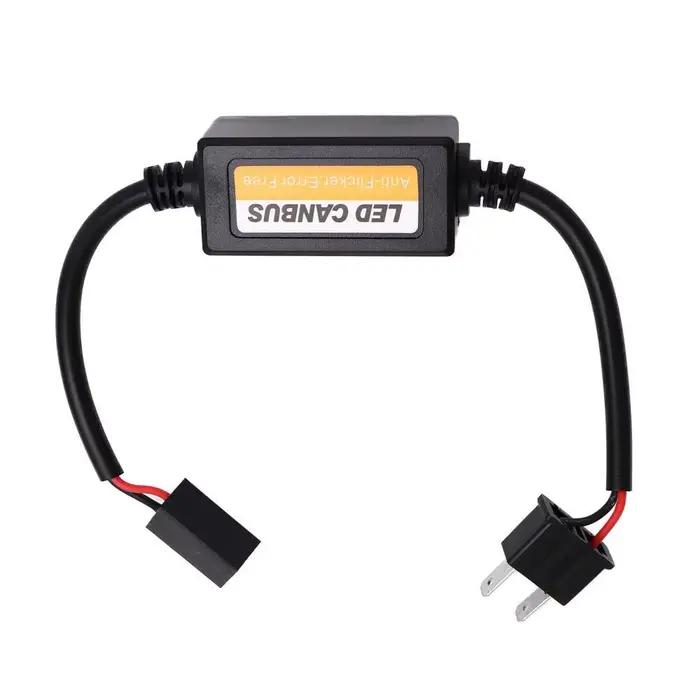 Ampoules de harnais étanches, décodeur de résistance d'avertissement Anti-scintillement, adaptateur de décodeur H7, annuleur d'erreur, décodeur de phare LED H7