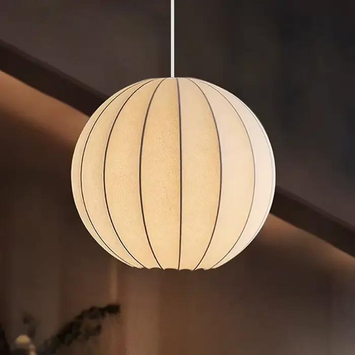 Lustre de plafond en soie LED vêtements suspension pour salon décor à la maison salle à manger Restaurant lampe