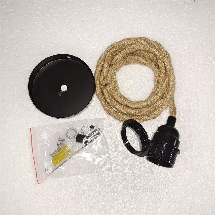 Lampe suspendue en corde de Jute