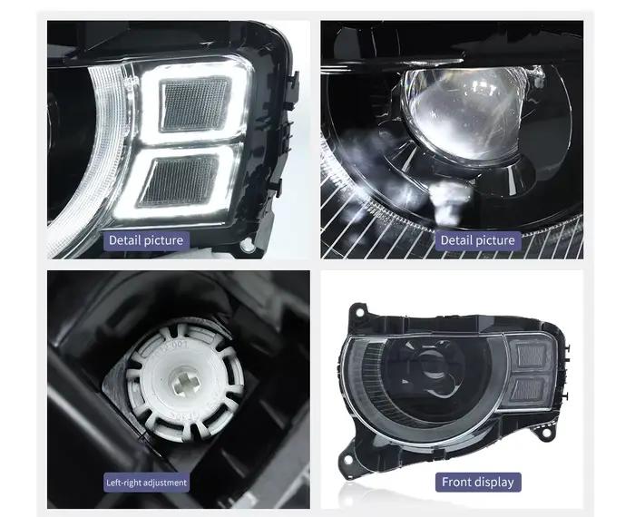 Accessoires de voiture : Phare LED pour Land Rover Defender 2020-2025, projecteur avant, feux de jour DRL, clignotants, Plug & Play