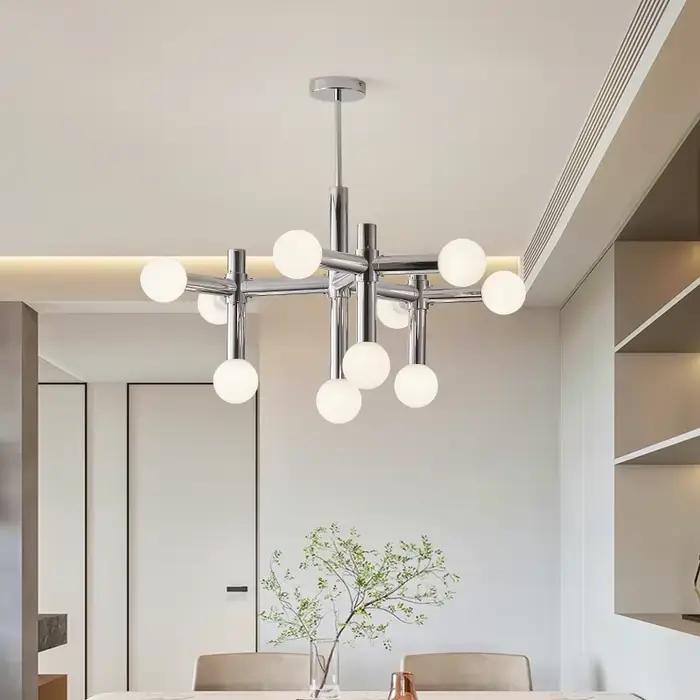 Lampes de Plafond en Verre à LED pour Salon et Chambre à Coucher