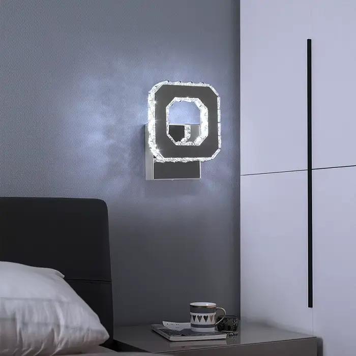 Coeur applique murale cristal Led moderne