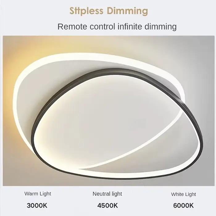 Designer créatif LED plafonnier Lustre décor à la maison chambre lampe nordique moderne télécommande salon plafond suspension