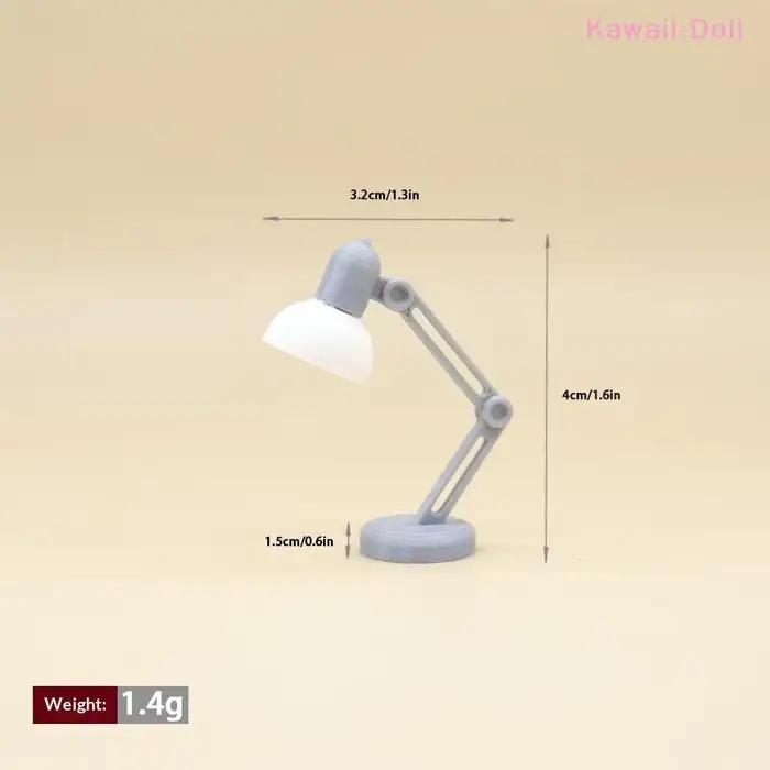 [DO] 1 pièce, lampe de bureau miniature pour maison de poupée 1/12, lampe de chevet, modèle de lampe de table de simulation pour la maison, décoration de meubles [DO]