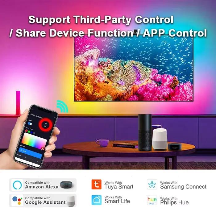 Zigbee 3.0 LED de contrôle pour Dim CCT RGB RGBW RGBCCT LED bande DC5V-24V WiFi BT pont à distance Tuya Alexa passerelle commande vocale