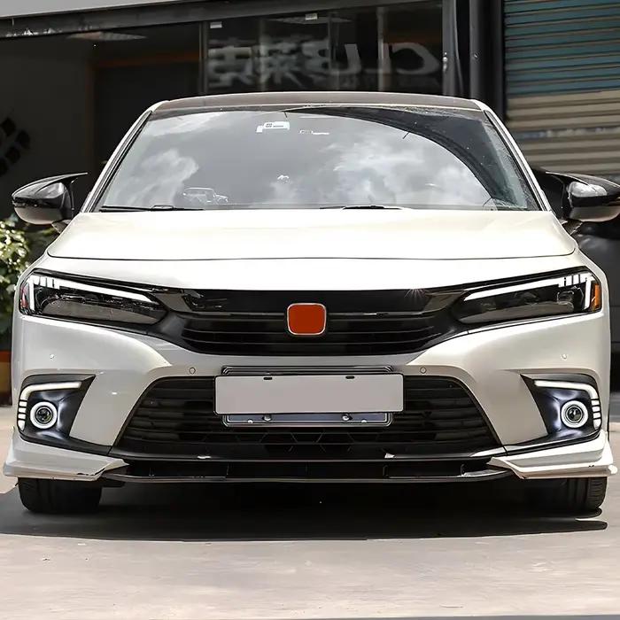 Ensemble de phares automobiles pour Honda Civic 11Th 2021 – 2024, phares avant de voiture Led, mise à niveau du nouveau projecteur, accessoires à trois lentilles