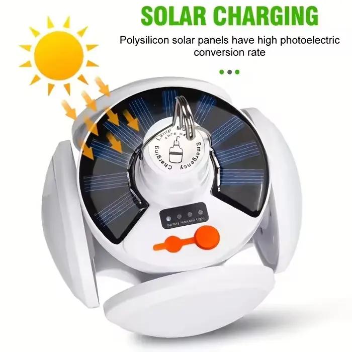 Lampes de poche pliables et puissantes, rechargeables, lanterne solaire Lumintop, lampe Portable pour l'extérieur, la pêche et le Camping