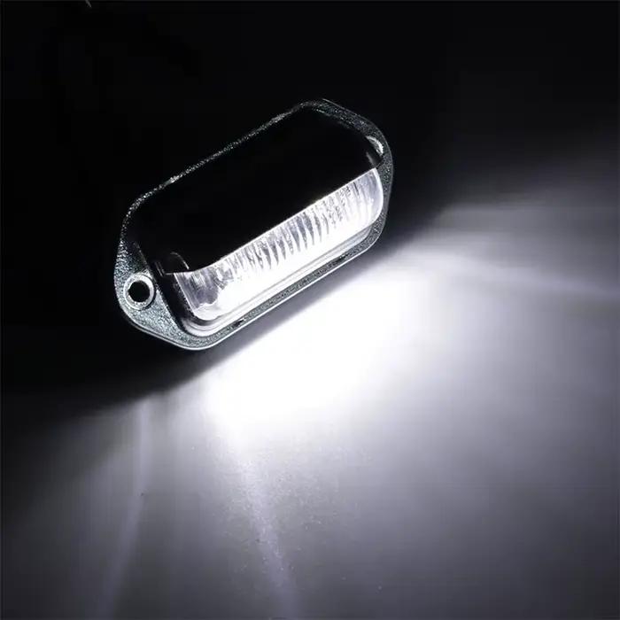 Feux de plaque d'immatriculation 6 LED pour camion, feux de position latéraux, feux de sécurité pour voiture, remorque, camping-car, van, bateau, pick-up, lampes de porte extérieures et intérieures 12