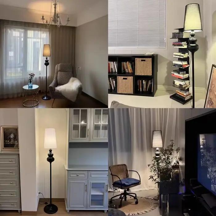 SANDYHA moderne nordique design lampadaires de luxe néoclassique éclairage LED pour chambre salon décor à la maison élégant debout