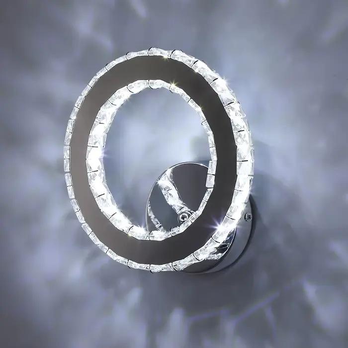Coeur applique murale cristal Led moderne