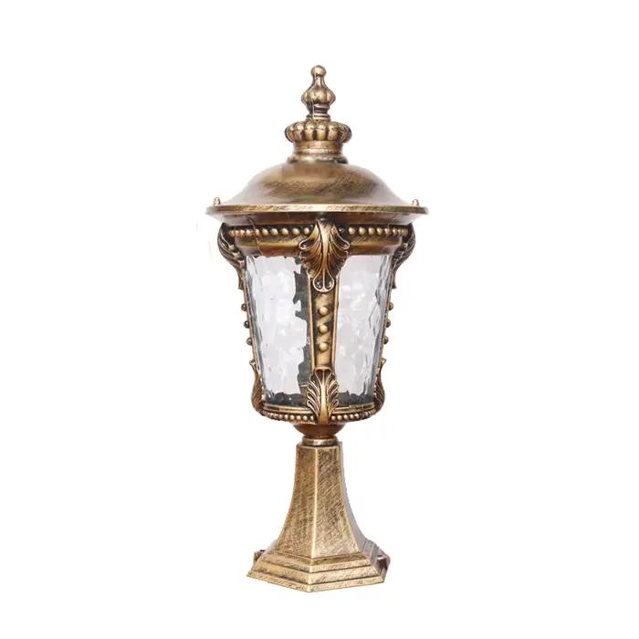 LED colonne phare E27 AC alimenté pilier lampe extérieure étanche applique murale pour cour paysage jardin décor