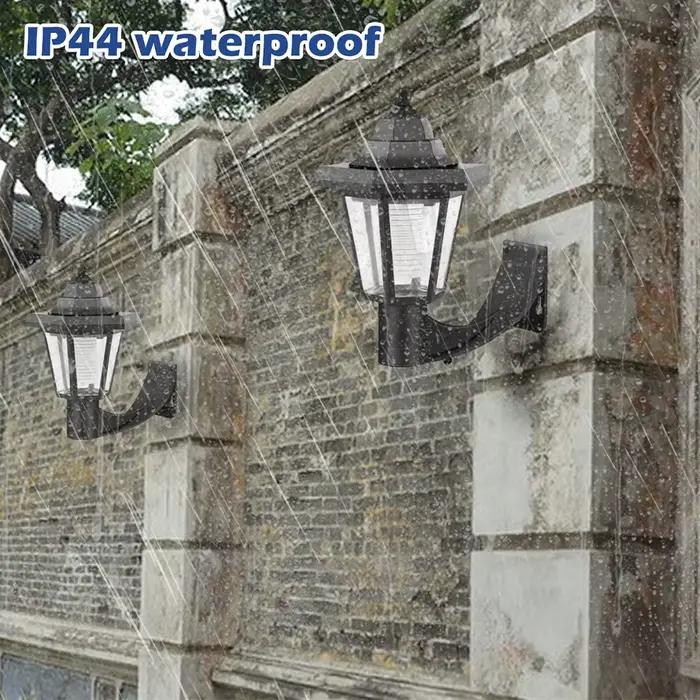 Lampes de jardin extérieures lampadaire solaire éclairages applique murale LED pour l'éclairage extérieur jardins