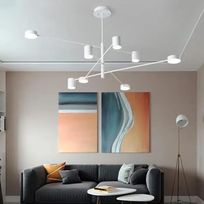 Lustre LED moderne nordique pour salon et salle à manger, luminaire de style industriel américain, décoration intérieure