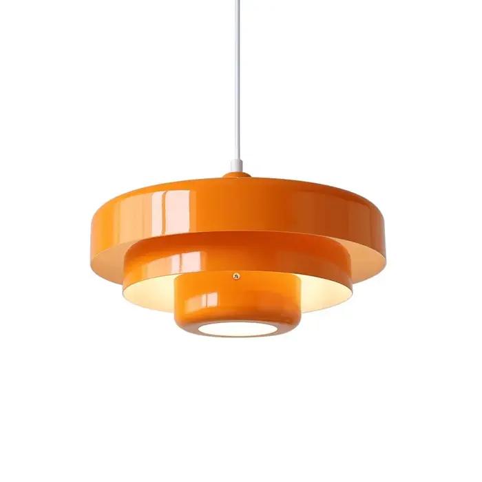 Suspension LED rétro médiévale restaurant nordique décoration de la maison plafond orange suspension café bar hôtel éclairage