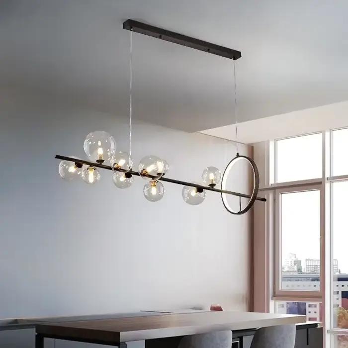 Lustre à bulles créatif moderne pendentif LED luminaire pour salon salle à manger chambre décor à la maison plafonnier