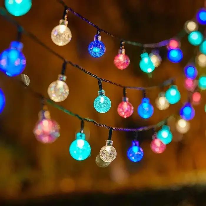 100 LED lumière solaire extérieure IP65 étanche chaîne fée lampes solaire jardin guirlandes décoration de noël 12M