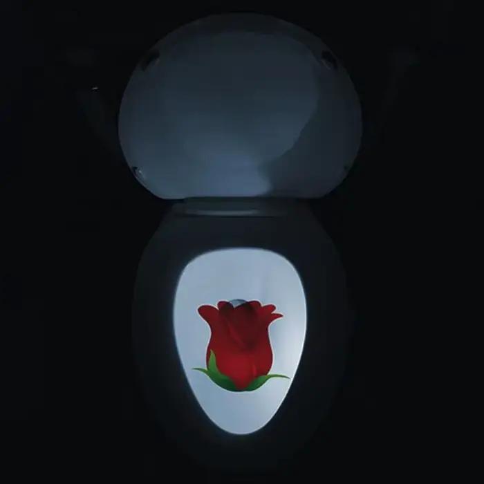 Lampe de projection de toilette avec capteur de mouvement créatif veilleuse led rétro éclairage de siège de cuvette pour femme occasions spéciales design moderne élégant sécurité nuit économie énergie