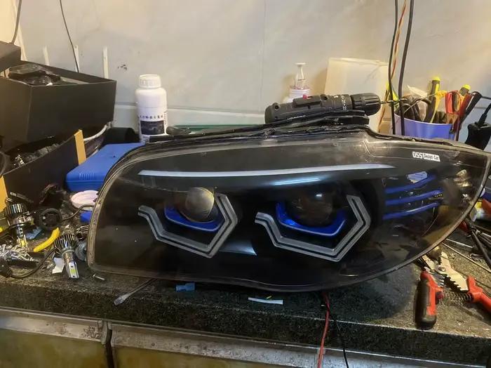 Phare avant Led pour BMW E87 E88 E82, DRL de jour OSS modifié avec clignotant, accessoires de voiture