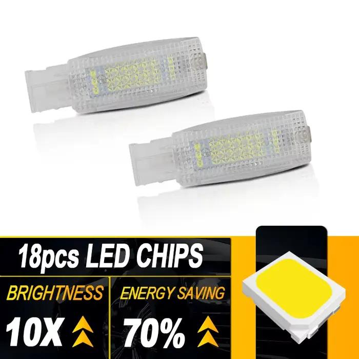 2/10PCS OEM #   Ampoule LED pour voiture 1K094710971N pour VW Golf 4 5 6 7 Passat B5 B6 B7, éclairage intérieur, pare-soleil, miroir de courtoisie pour Volkswagen