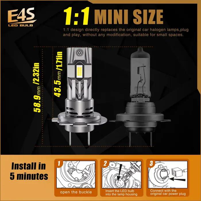 Ampoules de voiture à diode pour Hyundai, Canbus, No Brave Sauna Light, H7 LED, 12V, 55W, I30, Fête 35, i20, i40, i10, Getz, 4.3 Son, Accent, Creta Soladditif