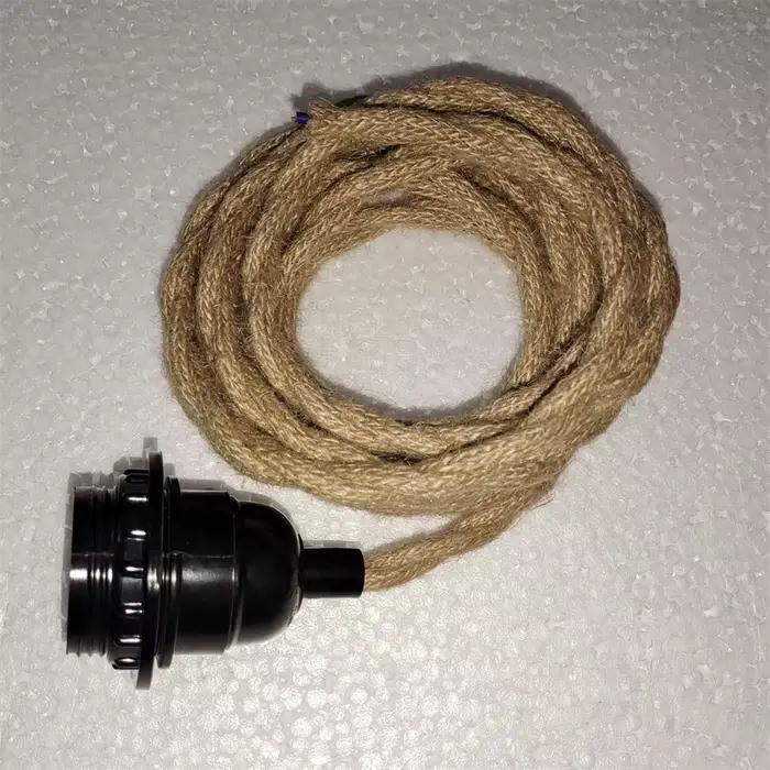 Lampe suspendue en corde de Jute