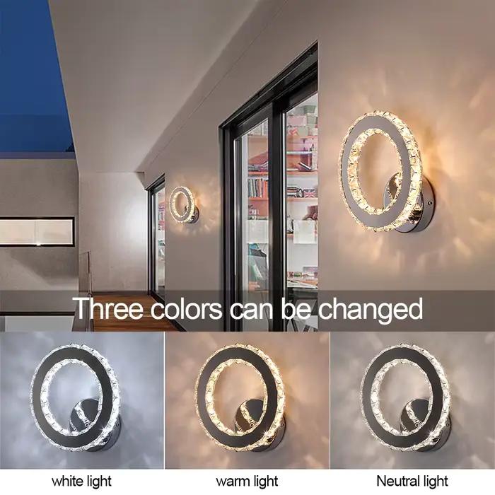 Coeur applique murale cristal Led moderne