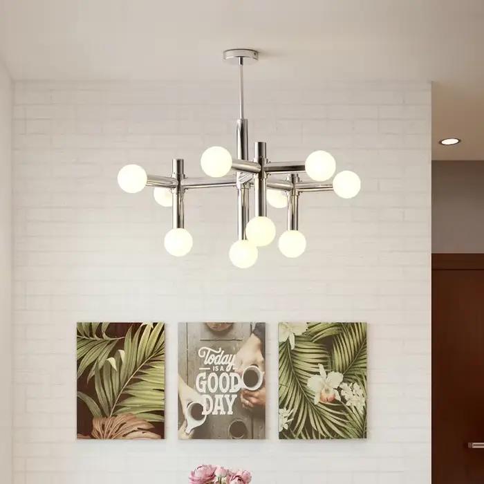 Lampes de Plafond en Verre à LED pour Salon et Chambre à Coucher