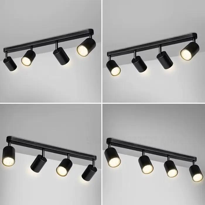 Moderne GU10 LED étude plafonniers luminaires de cuisine salle à manger fond décoration abat-jour réglable escaliers allée lampe
