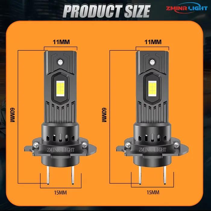 Ampoule LED H7 pour phare de voiture 1500000LM 6000K Haute Puissance CANBUS Mini Phare LED CSP Sans Fil 12V +800% Plus Lumineux