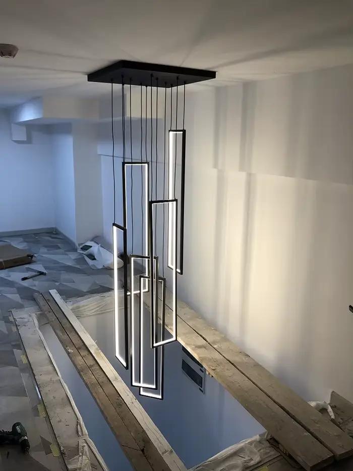 Lustre Led rectangulaire au design moderne