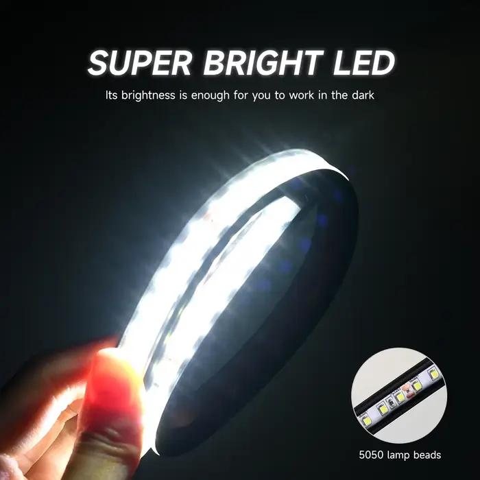 Éclairage LED sous le capot de voiture 2 en 1, 12V, universel, étanche, bande de lumière blanche Super brillante, Kit d'inspection de travail, convient à tout véhicule