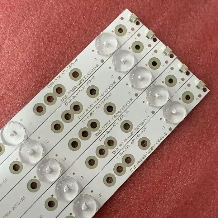 Bande LED 10LED pour 750Safe350 BDM4350nurse BDL4330QL Haier 43E4500RA 43PFT4131 43PFS5301 43PUF6061 43PUF6701 GJ-2K16-430-D510-V4