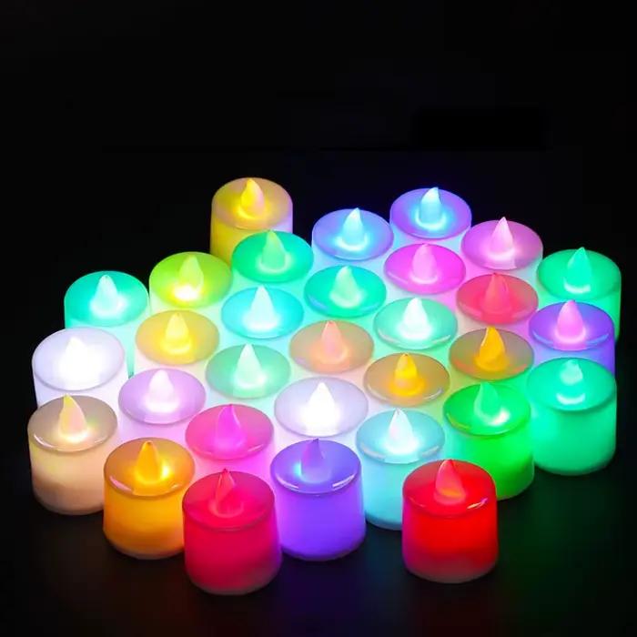 Bougie LED sans flamme, lumière créative pour faire des vœux, pour Noël, Halloween, mariage, fête, décoration de la maison, liquidation