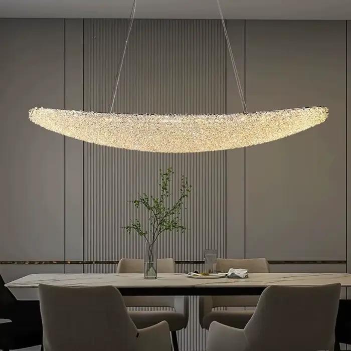 Lustre de plafond en cristal de luxe