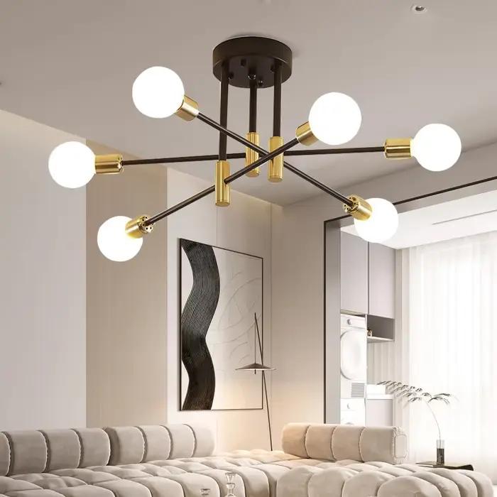 Plafonnier LED suspendu au design rétro