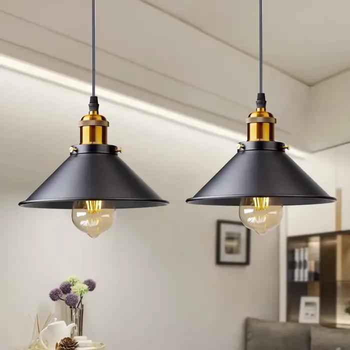 Lampes suspendues Vintage Loft russie suspension rétro lampe suspendue abat-jour pour cuisine salle à manger chambre éclairage à la maison E27